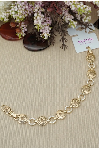 Xupıng Zirkon Taşlı Bileklik Gold