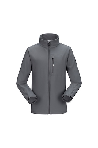 Simicg Su Geçirmez İçi Polar Sıcak Tutan Ceket - Gri