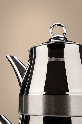 Hisar Orlando İndüksiyon Tabanlı Midi Çelik Çaydanlık Inox