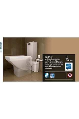 Saniflo - Wc Fos.Tahliye Cihazı - 12 Lt