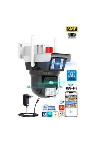 O-kam-3040 6mp Dual Lens Wıfı Ptz Camera