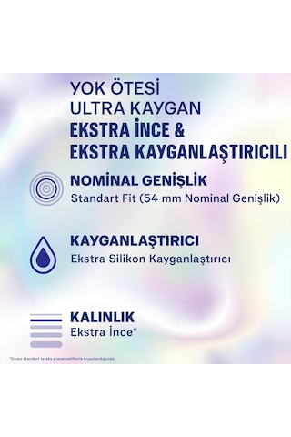 Durex Yok Ötesi Ultra Kaygan Prezervatif 30'lu