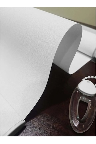 Narinlife Düz Stor Perde Beyaz Modern Güneşlik Stor Perde