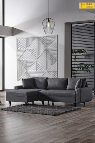 Kagu Corner Flavia Köşe Takımı Koyu Gri