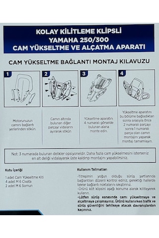 Demtrend Yamaha Xmax 250/300 23-24 Cam Yükseltme Aparatı
