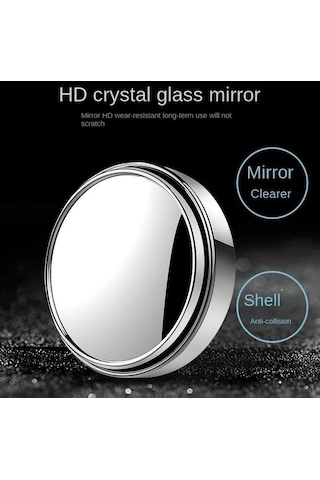 Createtech Yuvarlak Yardımı Vites Sürüş Nokta Küçük Kör Güvenlik Aynası Beyaz Ayna 360 Derece 2 Wt