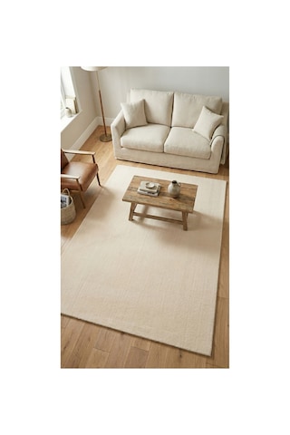 Puffy Kırık Beyaz/krem Yumuşak Peluş Halı Yolluk Kaymaz, Yıkanabilir, Salon Mutfak Antre Için