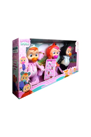 Ethem Oyuncak Lovely Doll Ağlayan Bebekler 3'lü Set 8268b