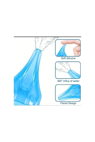 Yıwu 1 Set Kulak İrrigasyon Sistemi, Evrensel Kulak Yıkama Bakım+500 Ml Burun Yıkama Serumu Hediye