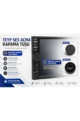Universal Teyp Düğmesi - Bir Çok Double Teyp İçin Ses Açma Kapama Düğmesi , Teyp Ses Tuşu