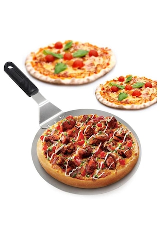 Homyl Paslanmaz Çelik Pizza Kabuğu Fırın Kürek Spatula Gümüş GÜmüş