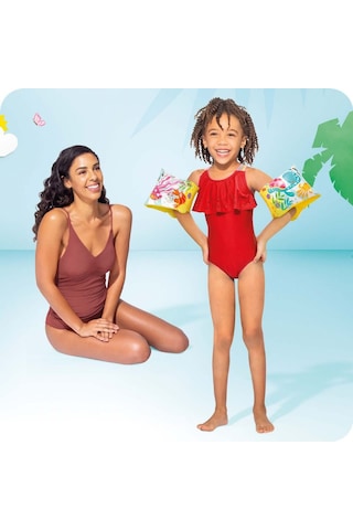 Intex Deniz Canlıları Desenli Şişme Kolluk 23cm 3 6 Yaş Çok Renkli
