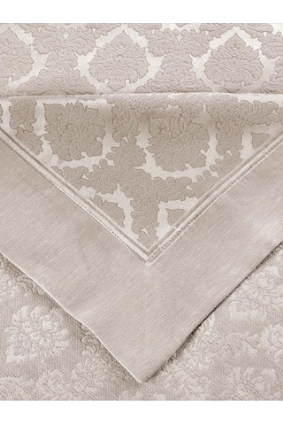 Çift Kişilik Yatak Örtüsü Marvella Şönil Bej