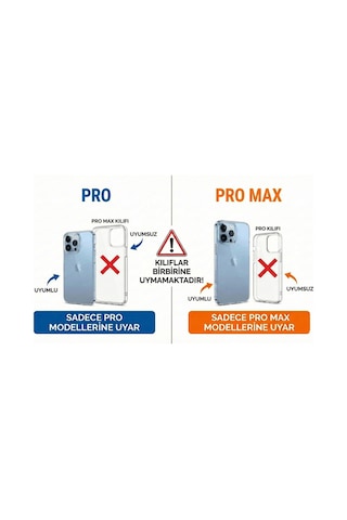 İphone 14 Pro Max Uyumlu Renkli Magneticsafe Parlayan Simli A+ Kalite Silikon Kapak - Şeffaf