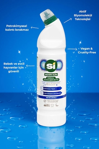 Si Senin İçin Doğal Çamaşır Suyu Oksijenli 1 Lt Tekli