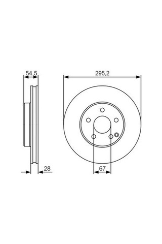 Mercedes E Serisi 211 E220cdı 2.1 2002-2009 Bosch Ön Disk 295mm Takım