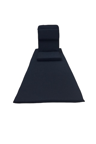 Backjack Meditasyon Sandalyesi Destekli Yer Minderi + 60x180 Kumaş Mat - Backjack 3xl Mat+backjack İkili Set Siyah