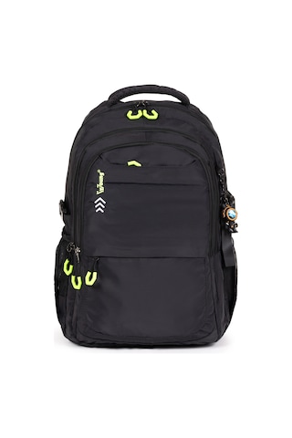 Fermuarlı Geniş Bölmeli Spor & Okul Sırt Çantası Hafif, Ergonomik Ve Dayanıklı Tasarım - Siyah Siyah