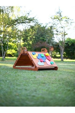 Mandu Ahşap Tırmanma Üçgeni Ahşap Rengi