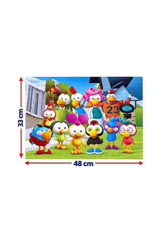200 Parça Limon Ve Zeytin Puzzle Renkli Karakter Temalı Yüksek Baskı Kaliteli 33 X 48 Puzzle