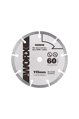 Worx Wa5048 115X9.5Mm Fayans. Seramik. Mermer Kesme Soketli Elmas
