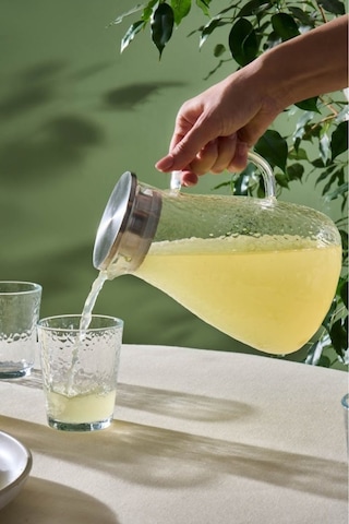 Karaca Luminous 7 Parça Cam Sürahi ve Bardak Seti Şeffaf