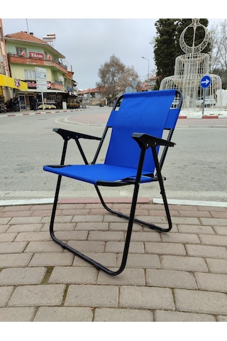 Lüks Plaj Kamp Piknik Sandalyesi Mavi