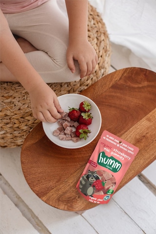 Humm Organic Organik Çilekli Vegan Mini Küpler 3 x 30 G