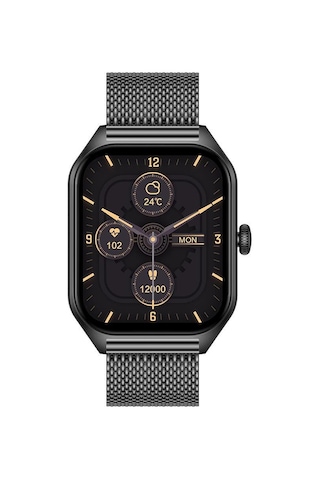 Hzl Classic Black 42 MM Çoklu Fonksiyonlu Akıllı Saat