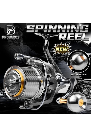 Motion003 Proberos Nag10000 Serisi Ambidextrous Aluminyum Dönen Olta Makarası Deniz Balıkçılığı İçin Ideal