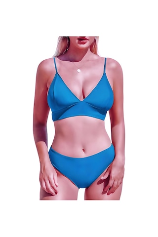 Deep Beach Mavi Kaplı Bikini Takım Db200051bt 001