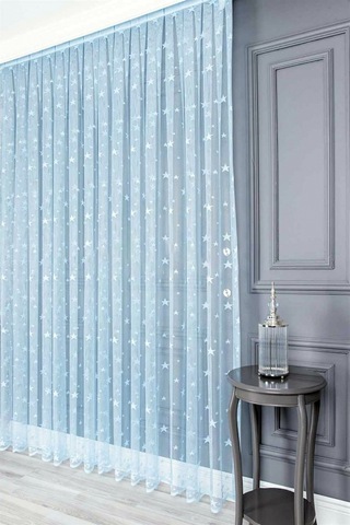 Evdepo Home Kullanıma Hazır Örme Tül Perde (541991523)