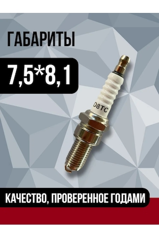 Energoprom D8tc M12 1,25 Ateşleme Bujisi 4 Zamanlı Motorlar İçin 316208317