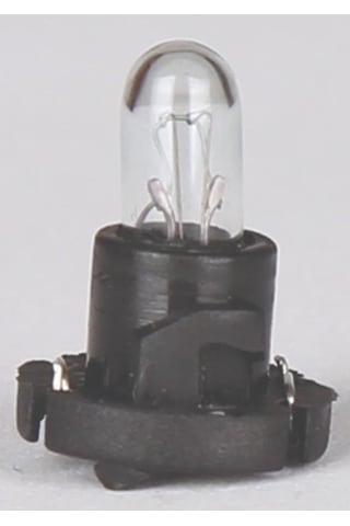 Wolfram 12 Volt 1.2 Watt Siyah T5 Duylu Gösterge Ve Panel Ampulü - 10 Adet