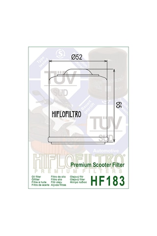 2007-2010 Piaggio Carnaby 200 Yağ Filtresi Hıflo Hf183