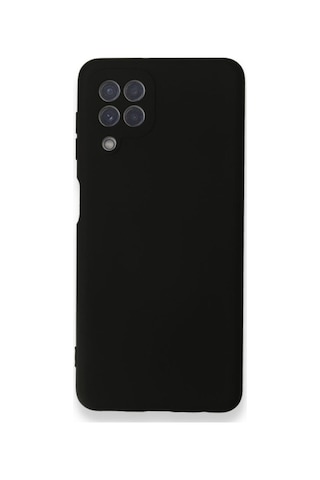 Samsung Galaxy A22 Ile Uyumlu Kılıf Lansman Kapak Içi Kadife Doku Kamera Korumalı Silikon Col23828-siyah