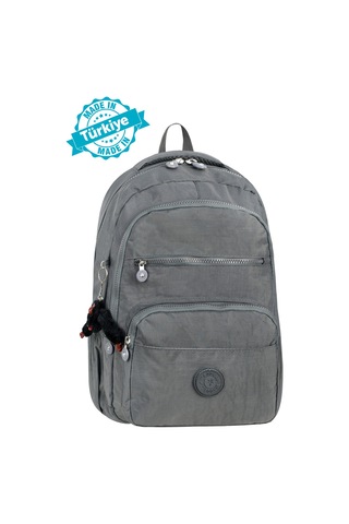 Waddell Kılınkır Kumaş Unisex Çok Bölmeli Okul Günlük Spor Sırt Çanta 45-35-20 Maymun Hediyeli Gri