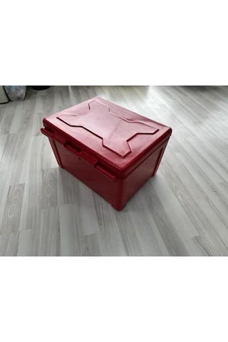 Motosiklet Pizza Servis Çantası Köşeli Kilitli Turuncu 90 Litre Turuncu