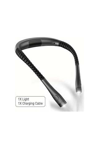 Techbloom 6 Seviye Led Boyun Lambası Şarj Edilebilir 3 Renk 6 Parlaklık Seviyesi Bükülebilir Kollar Uzun Ömürlü Okuma Dikiş Kamp Tamir İçin Ahşap