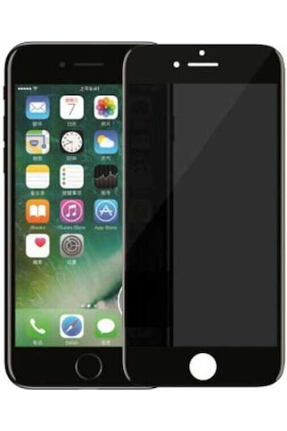 Kilifone - Apple Uyumlu iPhone 8 Plus - Ekran Koruyucu Davin Hayalet Cam Koruma - Siyah