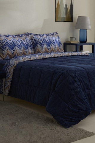 Karaca Home Vega Çift Kişilik Comfort Set Lacivert Lacivert