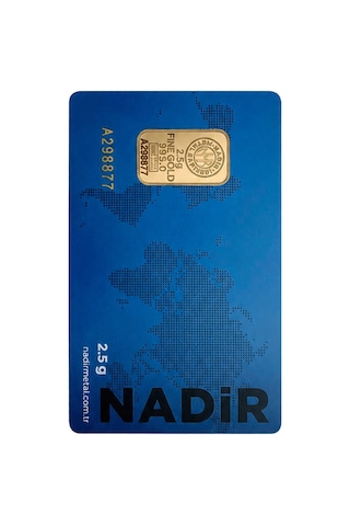 2.5 Gram 24 Ayar 995 Külçe Altın Sertifikalı