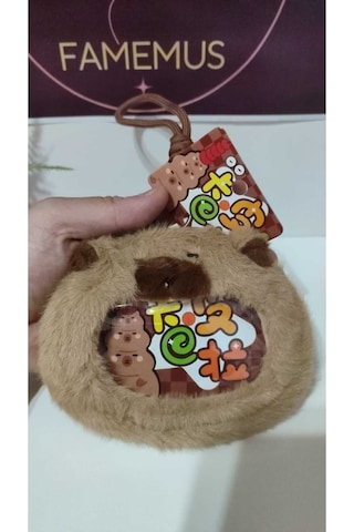 Lüsk Kaliteli Caypara Peluş Cüzdan Anahtarlık 12 Cm