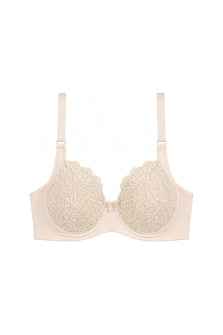 Cottonill Bra - Elora Ten Büyük Beden Dantelli Balenli Minimizer Ayarlanabilir Askılı Kadın Sütyen