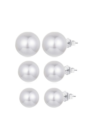 S925 Ayar Gümüş Zarif Deniz Kabuğu Küpe 12mm