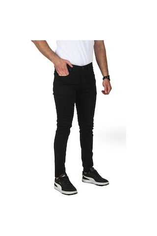 Deepsea Erkek Siyah Skinny Kesim Kot Jean Pantolon 2004157 Siyah