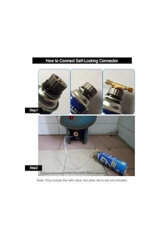 Youmex Kampanyalı Dayanıklı Bakır Gaz Şişe Dolum Valfi - Outdoor Yemek Pişirme İçin Pratik Çözüm Gümüş