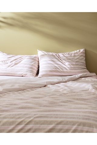 Madame Coco Darvell Çift Kişilik Pamuklu Baskılı Nevresim Takımı - Bej 8684427218587 Ekru