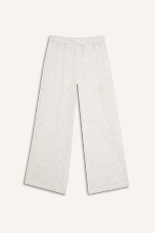 Defacto Dantelli Esnek Belli Beyaz Plaj Pantolonu-fall İn Love D9767ax25smwt16 Beyaz