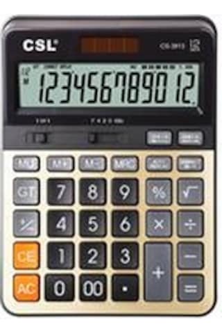 Csl Cs-3813 12 Hane Masa Tipi Hesap Makinesi Diğer